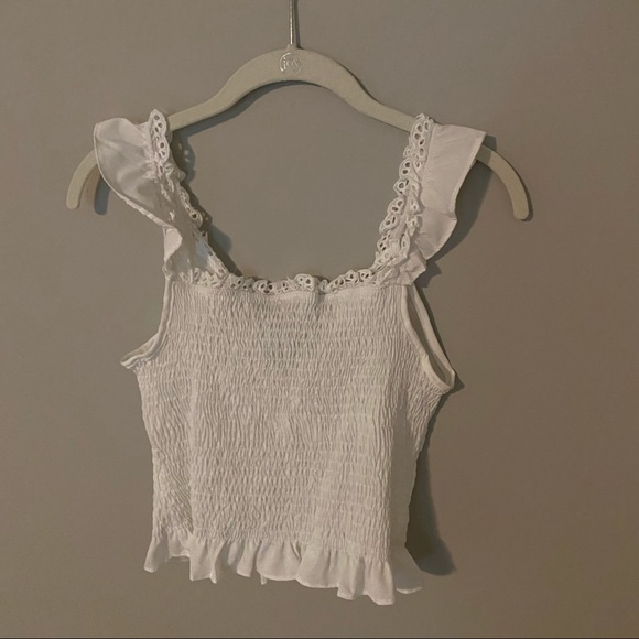 White Ruffle Tank - Picture 3 of 5